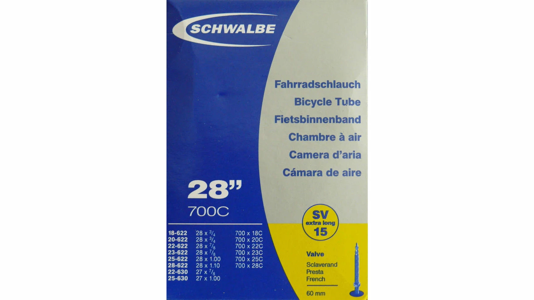 Schwalbe SV 15 Extra Long 28 Zoll 4 Schwalbe SV 15 Extra Long 28 Zoll – Bild 2
