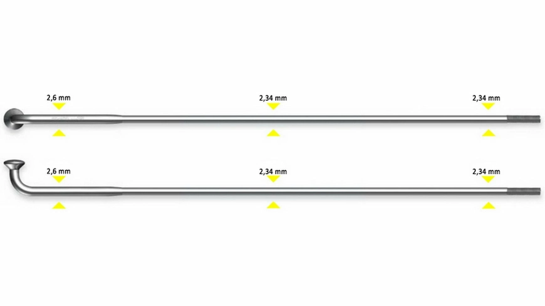 Sapim E-Strong ED-Speiche 2,6-2,34 3 Sapim E-Strong ED-Speiche 2,6-2,34